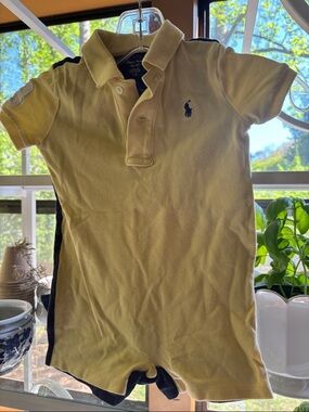 Ralph Lauren Baby Polo Collared Jumper Onesie Size 18 Months